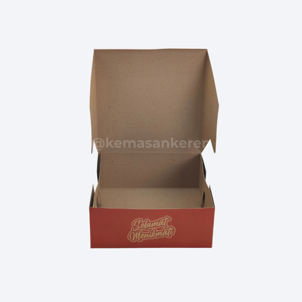 DUS CATERING KEMASAN KEREN UKURAN 18X18 WARUNG SATSET