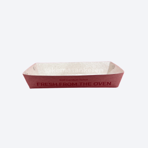 PAPERTRAY 20x9x4 Craft Coklat Brand Roti Panas Q by Kemasan Keren